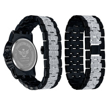 CANDIDUS PRINCESS CUT ICED OUT WATCH & BRACELET SET I 530723