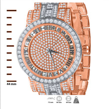 CANDIDUS PRINCESS CUT ICED OUT WATCH & BRACELET SET I 5307218