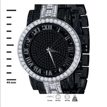 CANDIDUS PRINCESS CUT ICED OUT WATCH & BRACELET SET I 530723