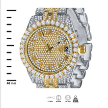 PURPUREUS 5-LINK ICED OUT WATCH & BRACELET SET I 5307042
