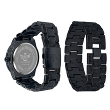 OYSTER BAGUETTE BEZEL ICED OUT WATCH & BRACELET SET | 530753