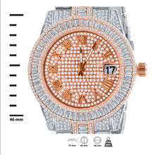 OYSTER BAGUETTE BEZEL ICED OUT WATCH & BRACELET SET | 5307518