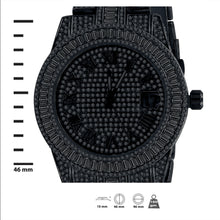 OYSTER BAGUETTE BEZEL ICED OUT WATCH & BRACELET SET | 530753