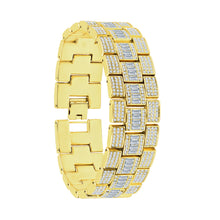 OYSTER BAGUETTE BEZEL ICED OUT WATCH & BRACELET SET | 530752