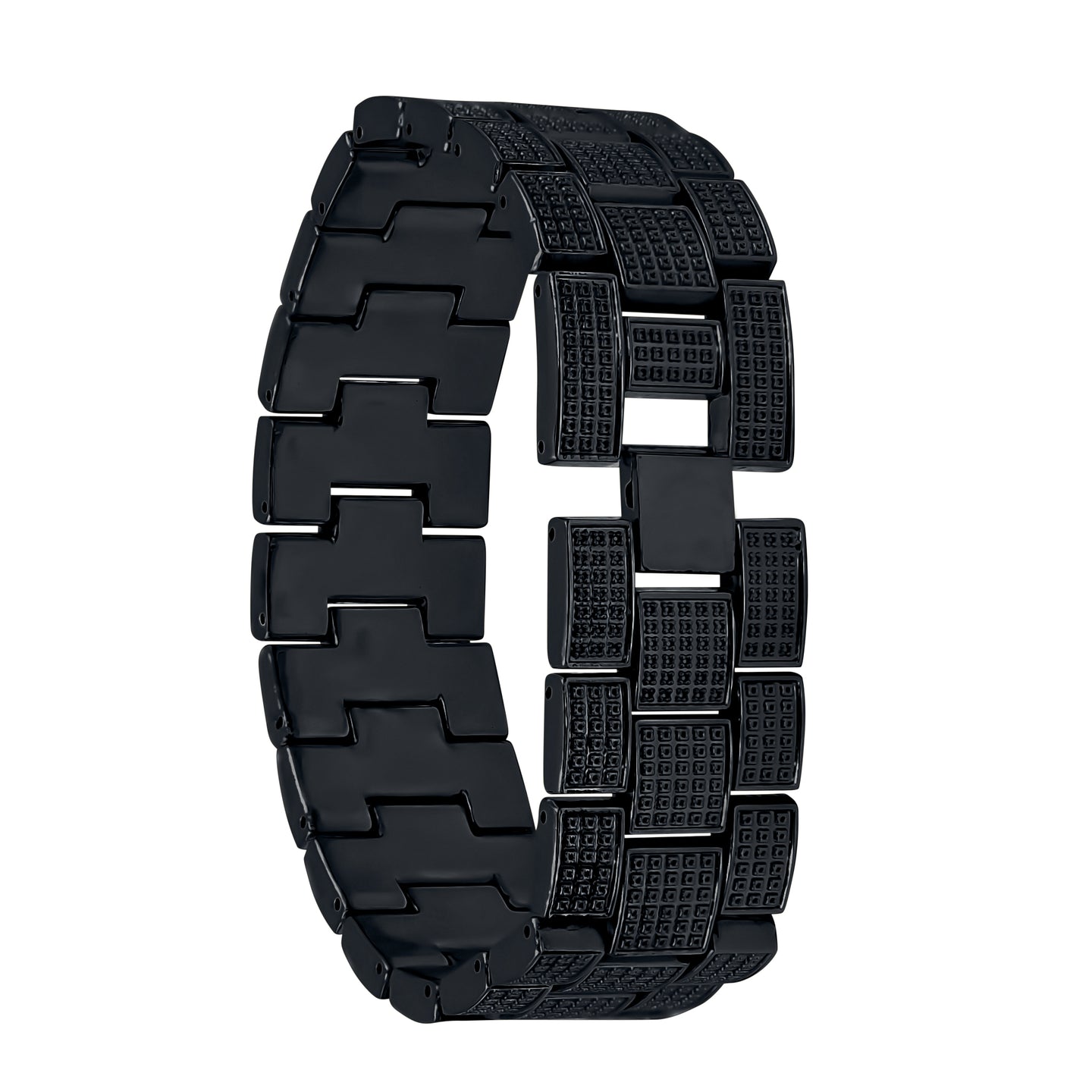 OYSTER BAGUETTE BEZEL ICED OUT WATCH & BRACELET SET | 530753