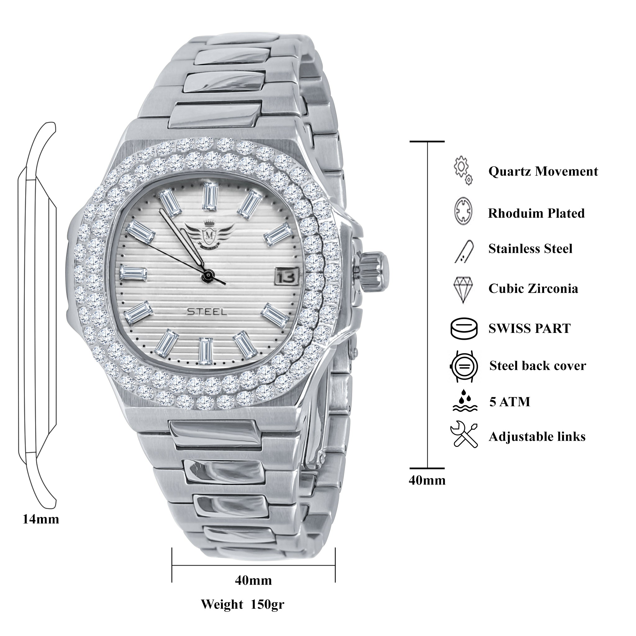 GAYLORD STEEL WATCH  | 5306752