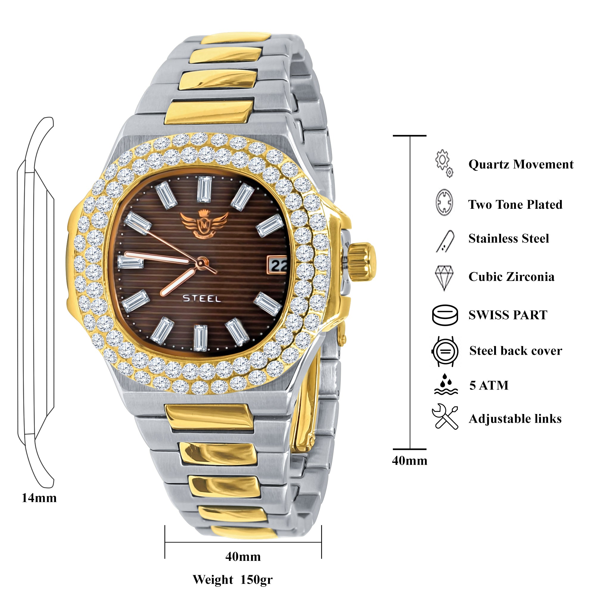 GAYLORD STEEL WATCH  | 5306767