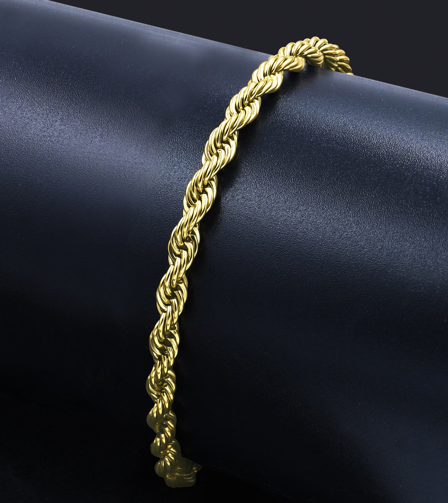 LANYARD 5MM GOLD ROPE ICED OUT BRACELET I 950852