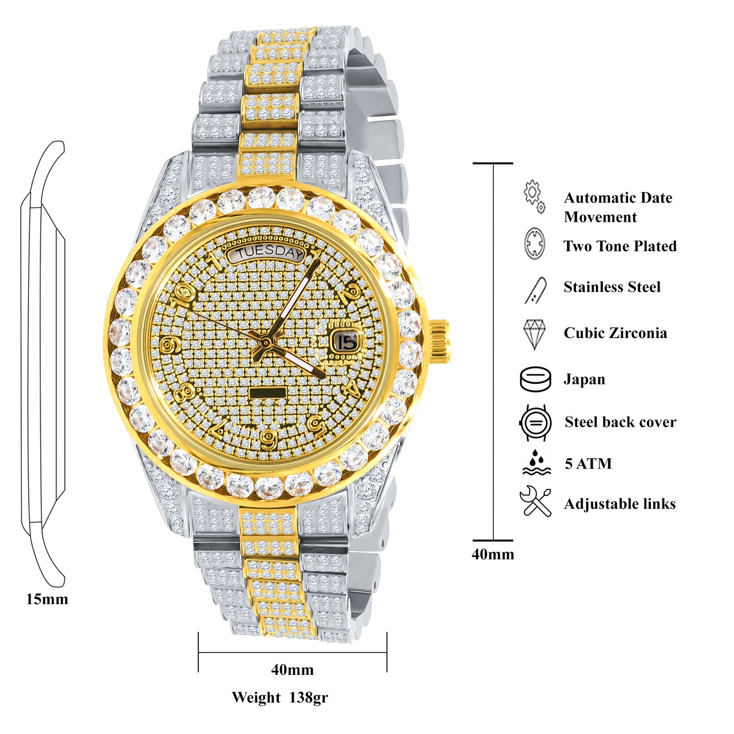 LICENTIOSUS CRYSTAL WATCH |  5307742