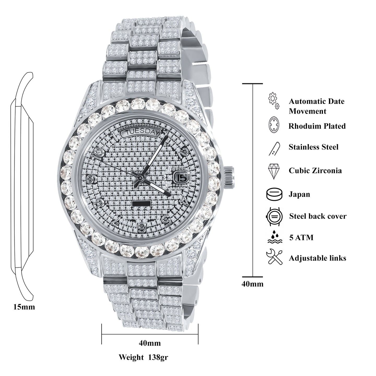 LICENTIOSUS CRYSTAL WATCH |  530771