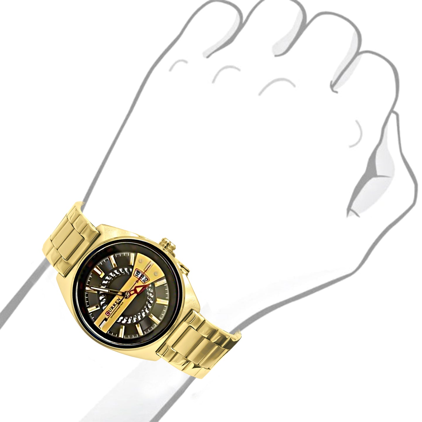 BLANCH METAL CURREN WATCH | 551382