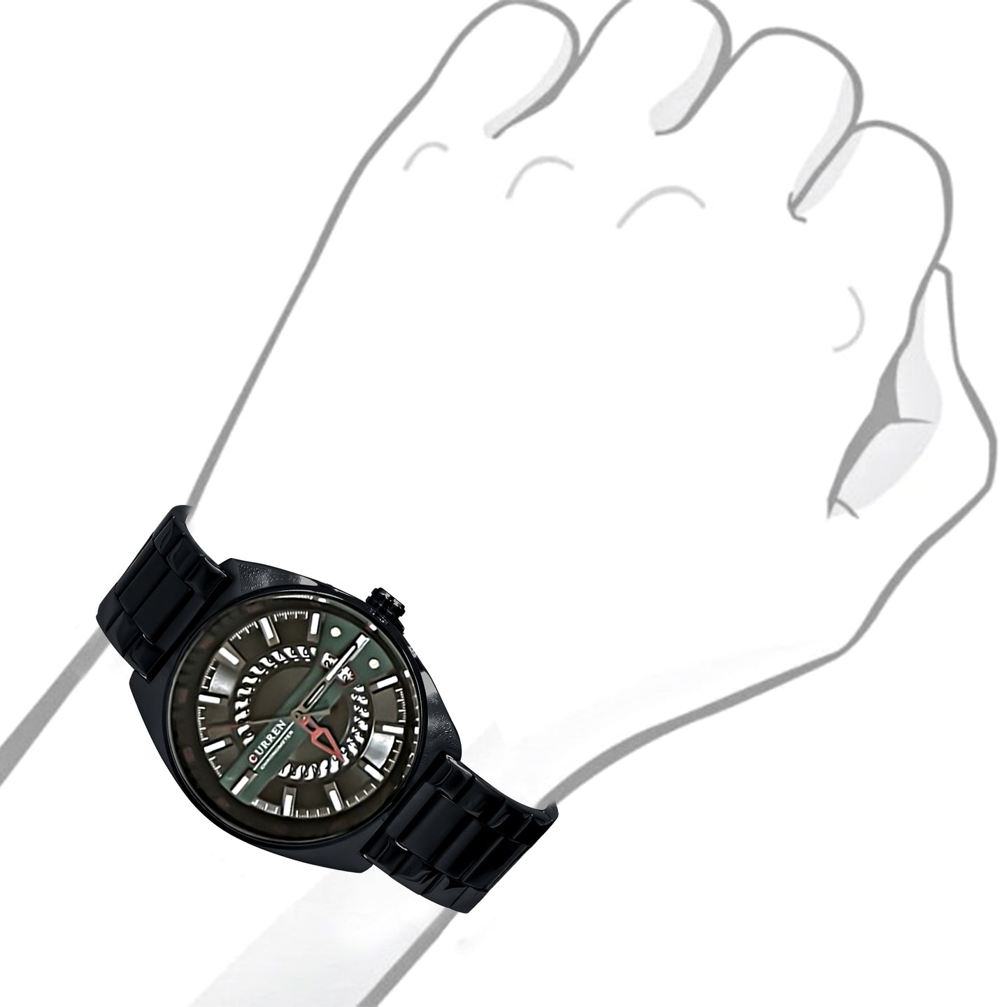 BLANCH METAL CURREN WATCH | 551383
