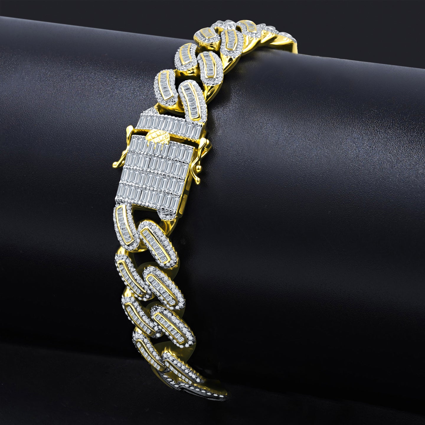 CLARA 14MM 925 SILVER ICED OUT BRACELET CZ I 9211742