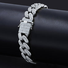 CLARA 14MM 925 SILVER ICED OUT BRACELET CZ I 9211741