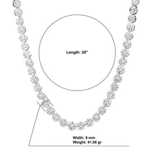 GLARING SILVER ICED OUT CZ CHAIN I  9220111