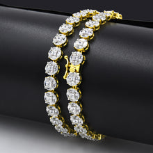 GLARING SILVER ICED OUT CZ CHAIN I  9220111