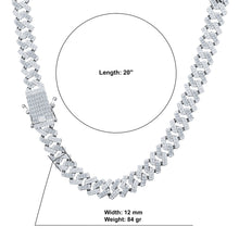 RIME STERLING SILVER 12MM CZ CHAIN I 9220851