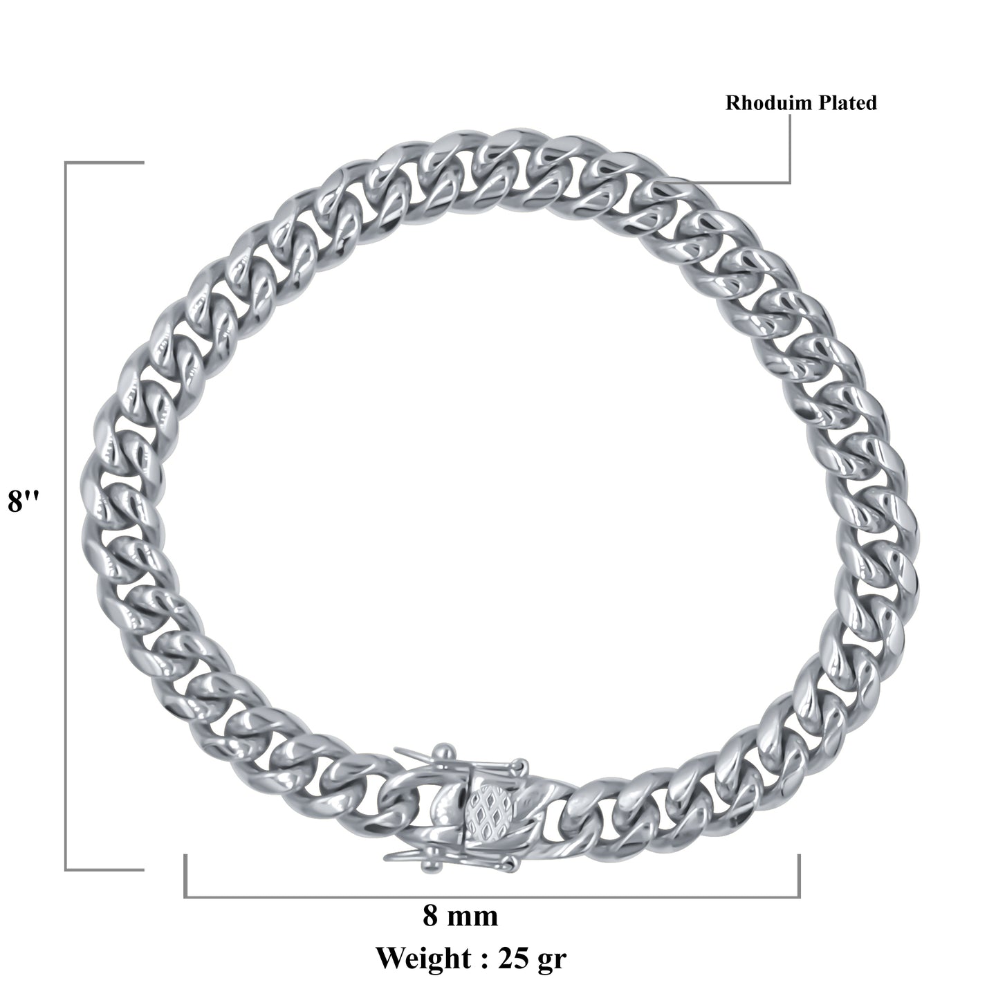 PARADISIACAL 8MM STEEL BRACELET | 9310483