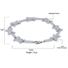 ANGELICAL BRASS 4MM CZ BRACELET | 963121