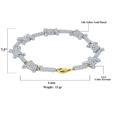 ANGELICAL BRASS 4MM CZ BRACELET | 963121