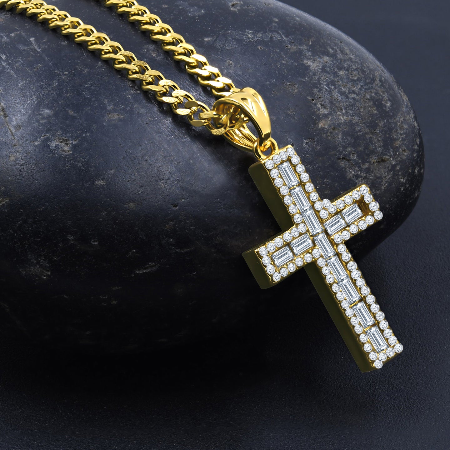 KADOSH STAINLESS STEEL CHAIN AND CHARM I D914131