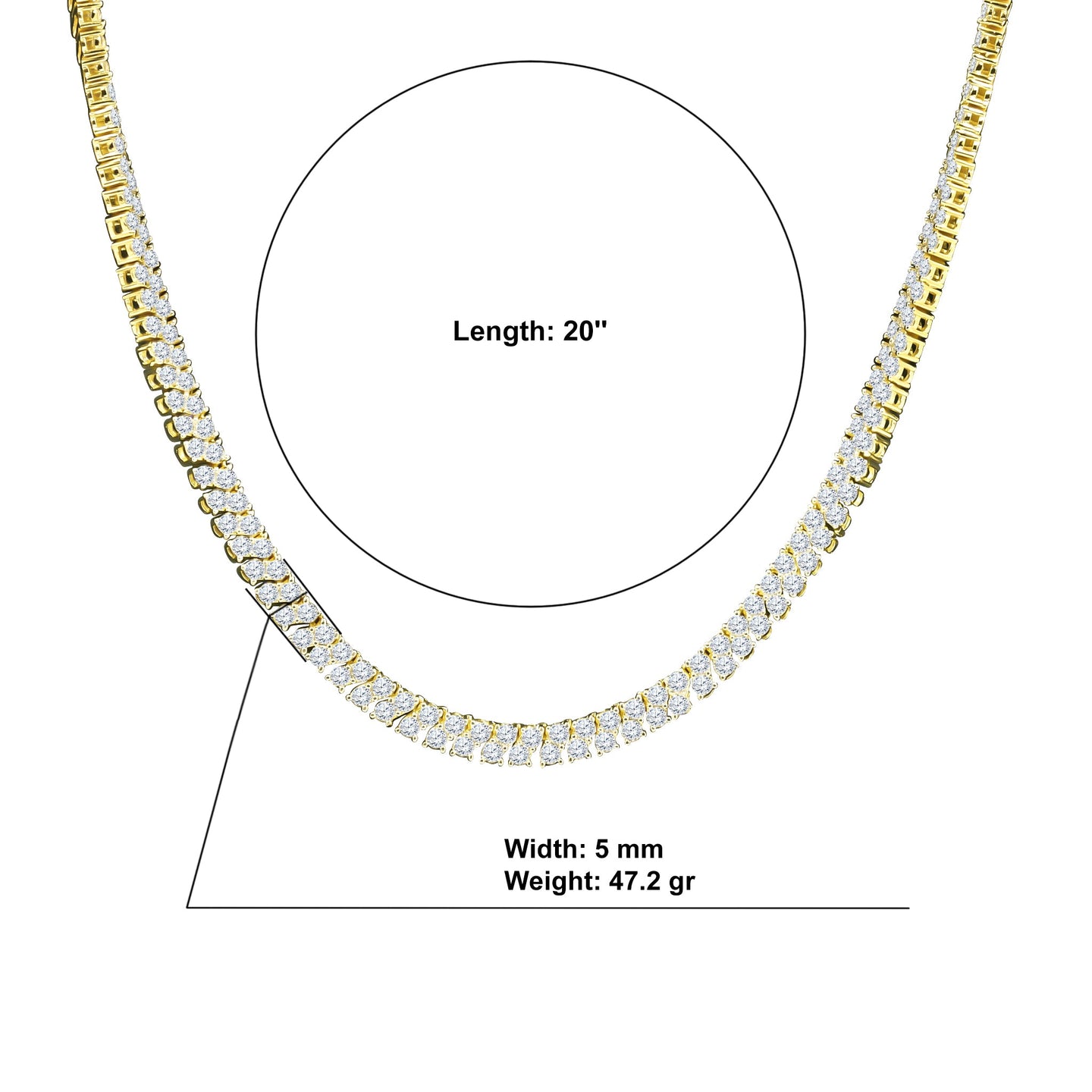 STATELY 5MM STERLING SILVER CHAIN I 9220832