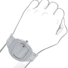 BOOGIE HIP HOP METAL WATCH CLEAR STONE I 563171