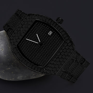 BOOGIE HIP HOP METAL WATCH CLEAR STONE |  563173