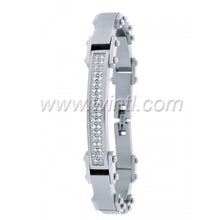 Steel Bracelet with CZ 2543-A