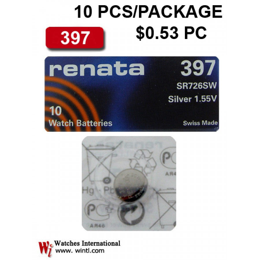 10 PCS batteries for watches 397