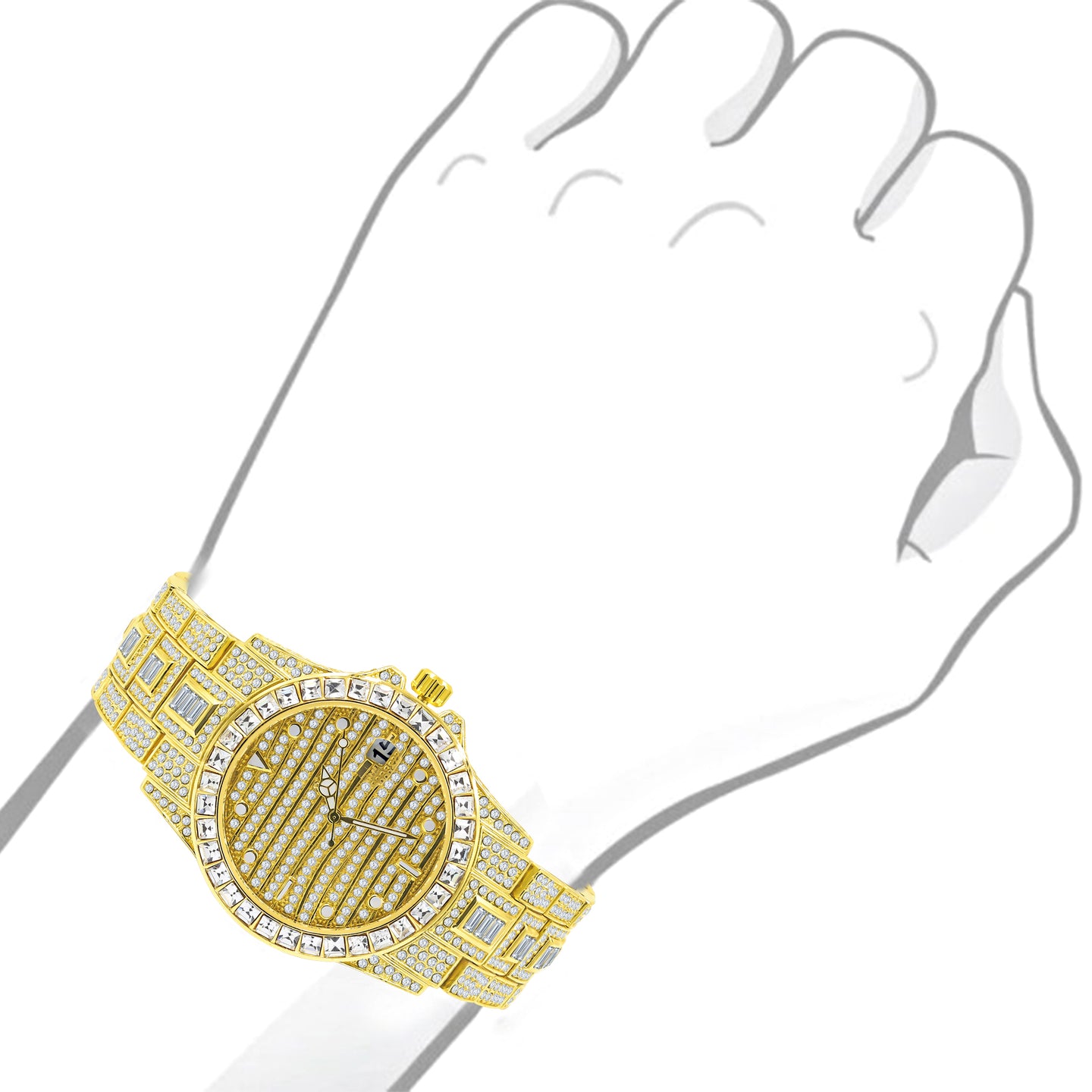 EXQUISITO HIP HOP METAL WATCH |   563152