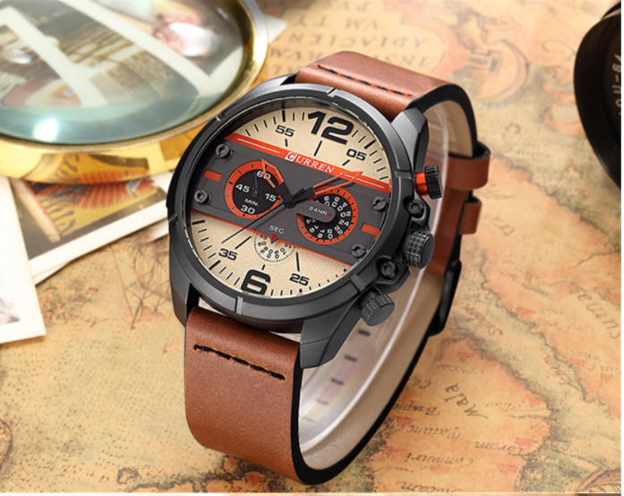 Valorous Curren Leather Watch | 5405229