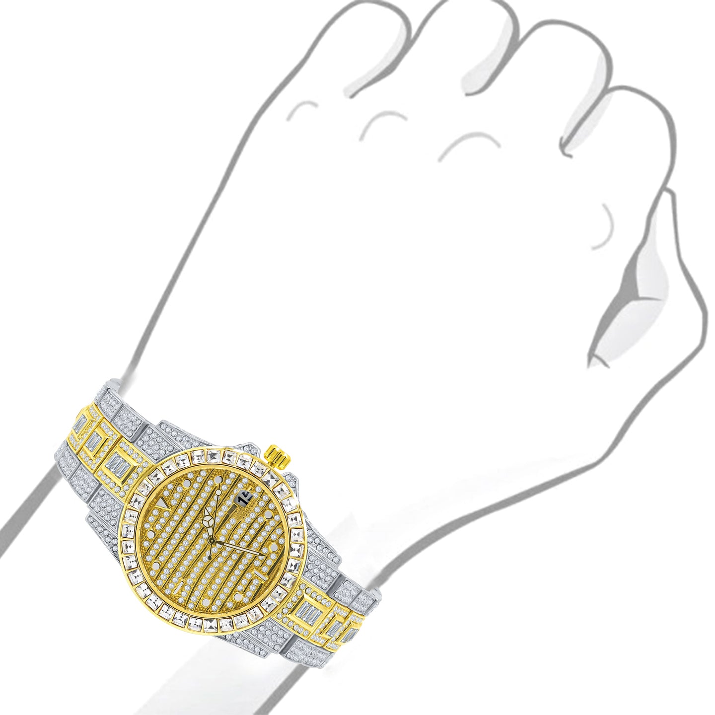 EXQUISITO HIP HOP METAL WATCH |   5631542