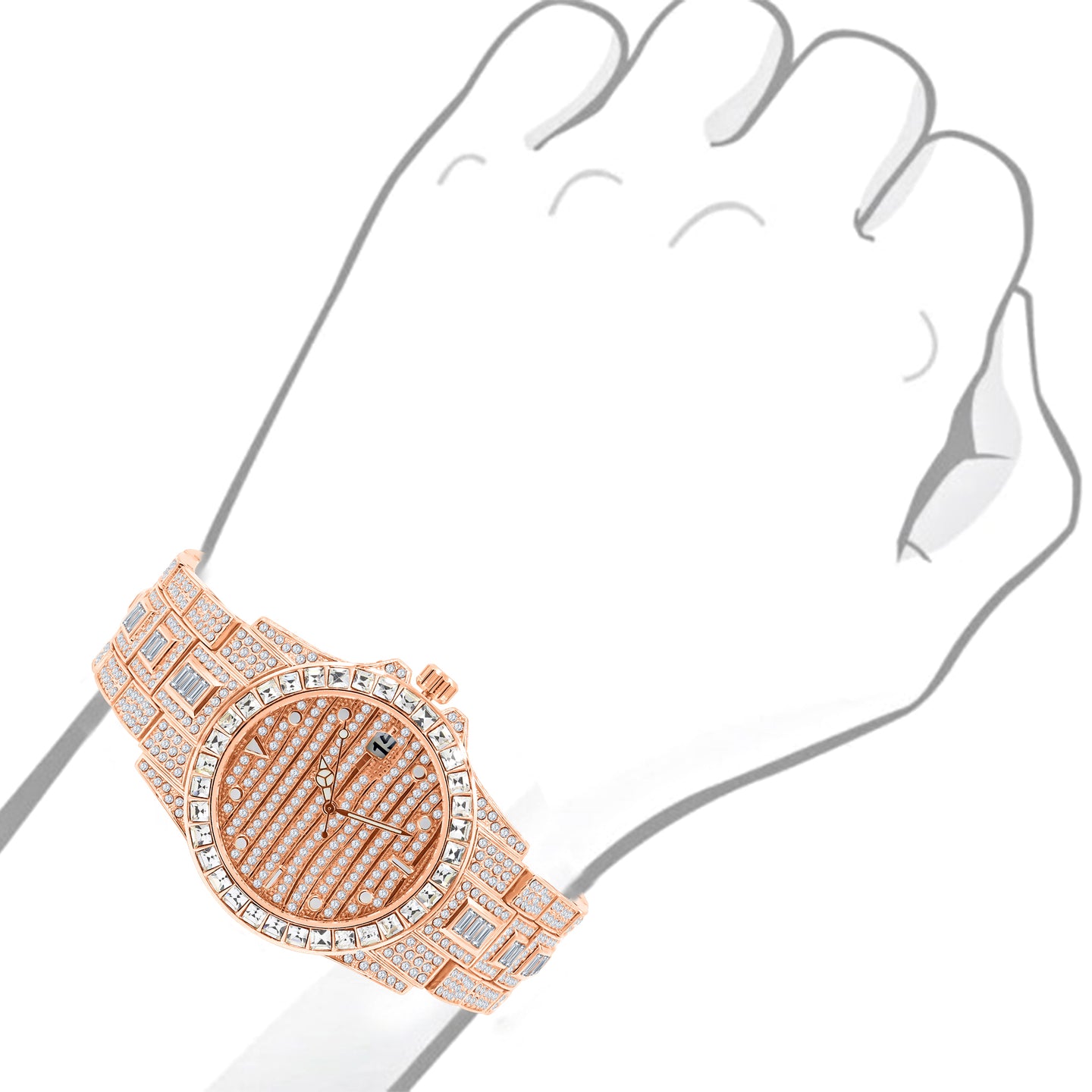 EXQUISITO HIP HOP METAL WATCH |   563155