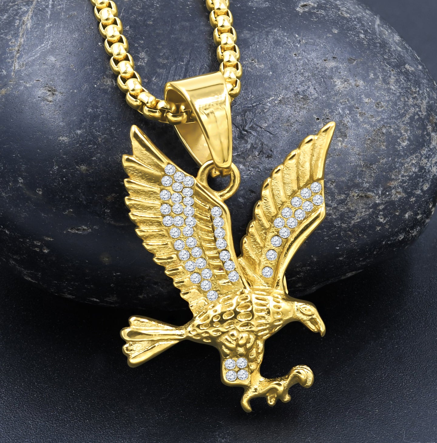 POTENTIA CRYSTAL STAINLESS STEEL PENDANT I D942751