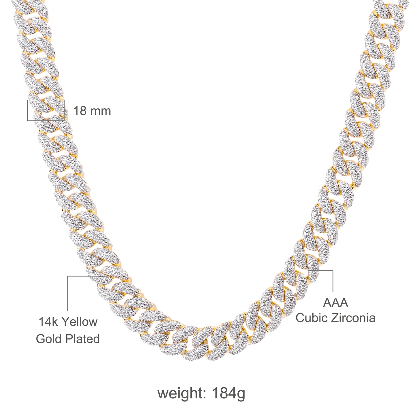 CATENA 18 MM Miami Cuban  | 962042