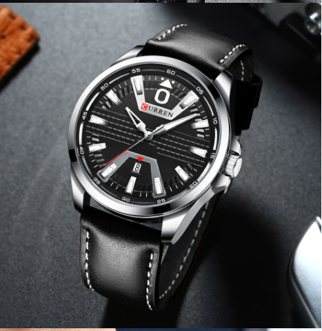 Archetypal Curren Leather Watch | 541213