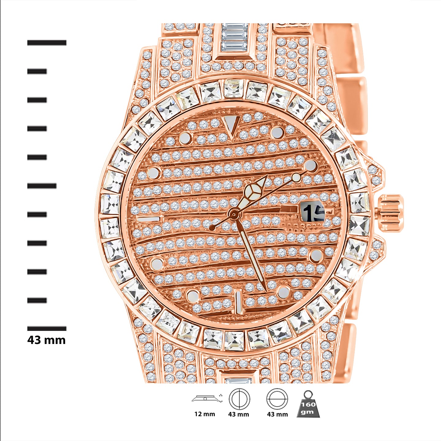 EXQUISITO HIP HOP METAL WATCH |   563155