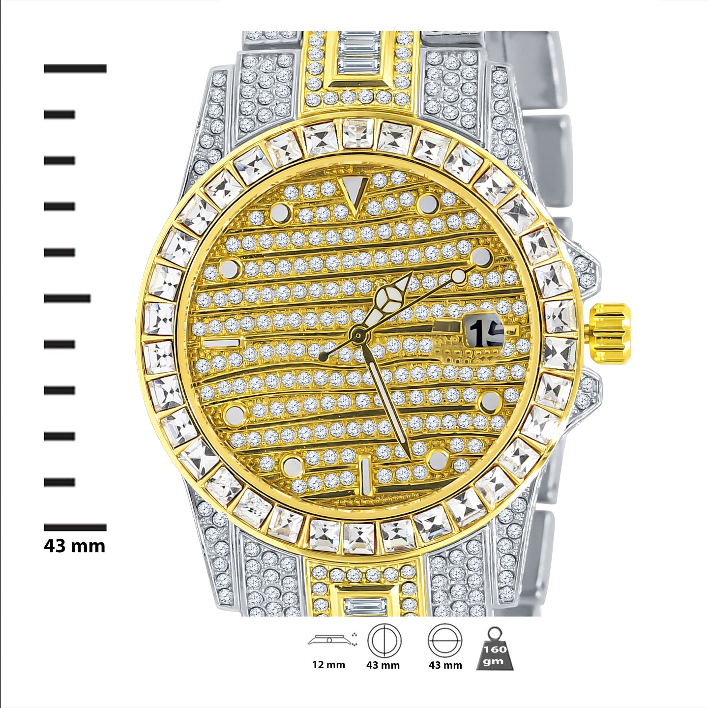 EXQUISITO HIP HOP METAL WATCH |   5631542