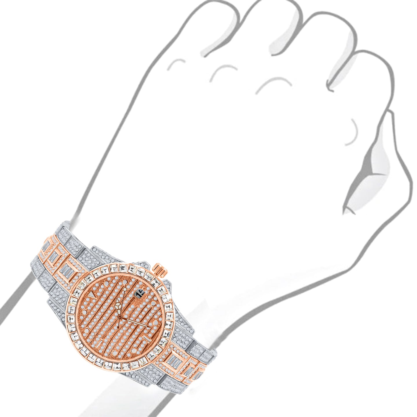 EXQUISITO HIP HOP METAL WATCH |   5631518