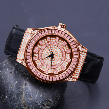 Conspicious Bling Leather Watch | 51103633