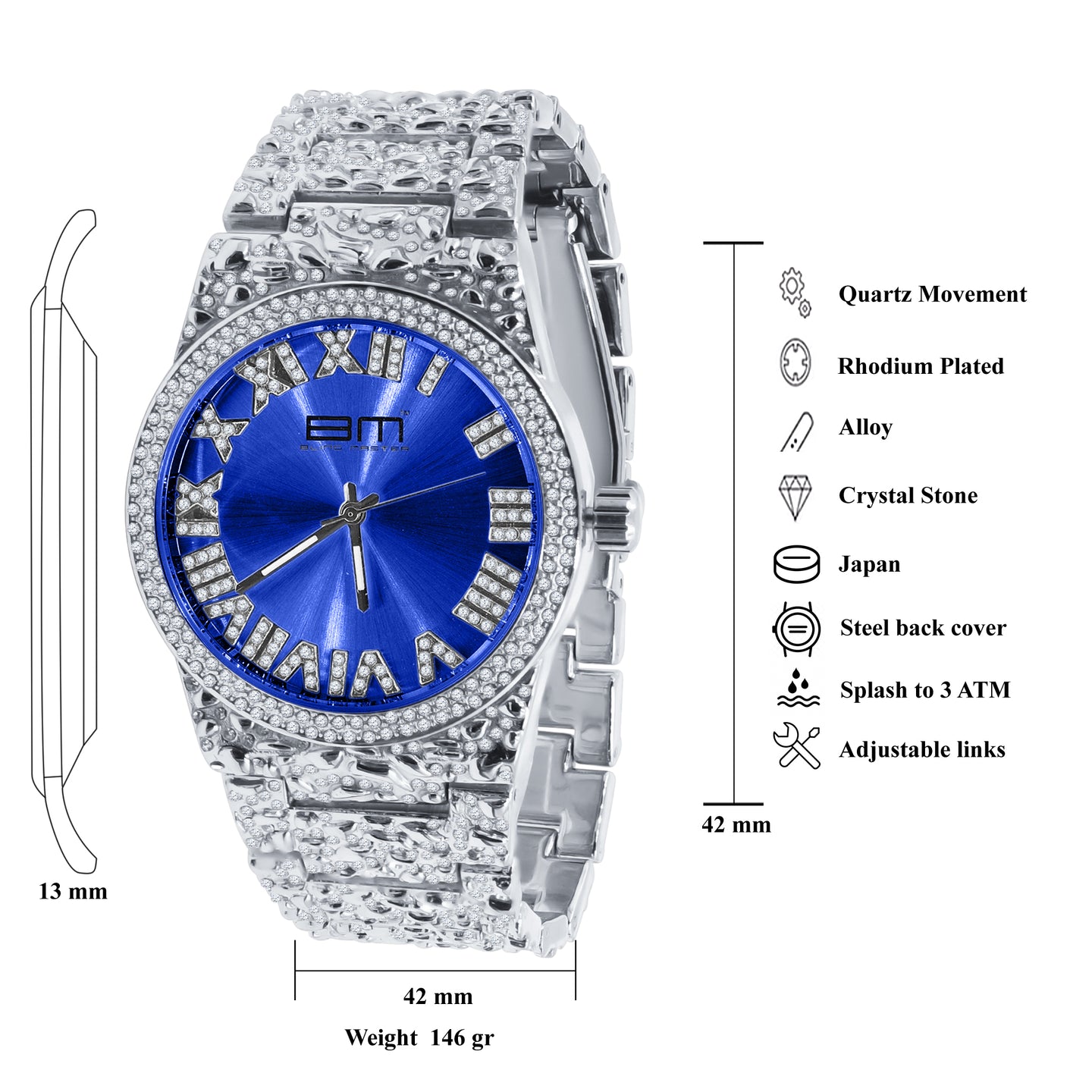 FLAMBOYANT ULTRA BLING WATCH SET | 5302910
