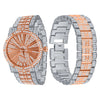 LUXE ROMAN INDEXED ICED OUT WATCH & BRACELET SET I 5307118