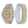 PURPUREUS 5-LINK ICED OUT WATCH & BRACELET SET I 5307042