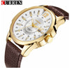 Curren REGIMENT Gold Case Strap Watch | 5401942