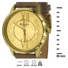 Curren Latest designer inspired, sleek and stylish, premium quality classic look Ladies watch