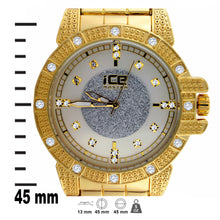 Bling metal band watch for men