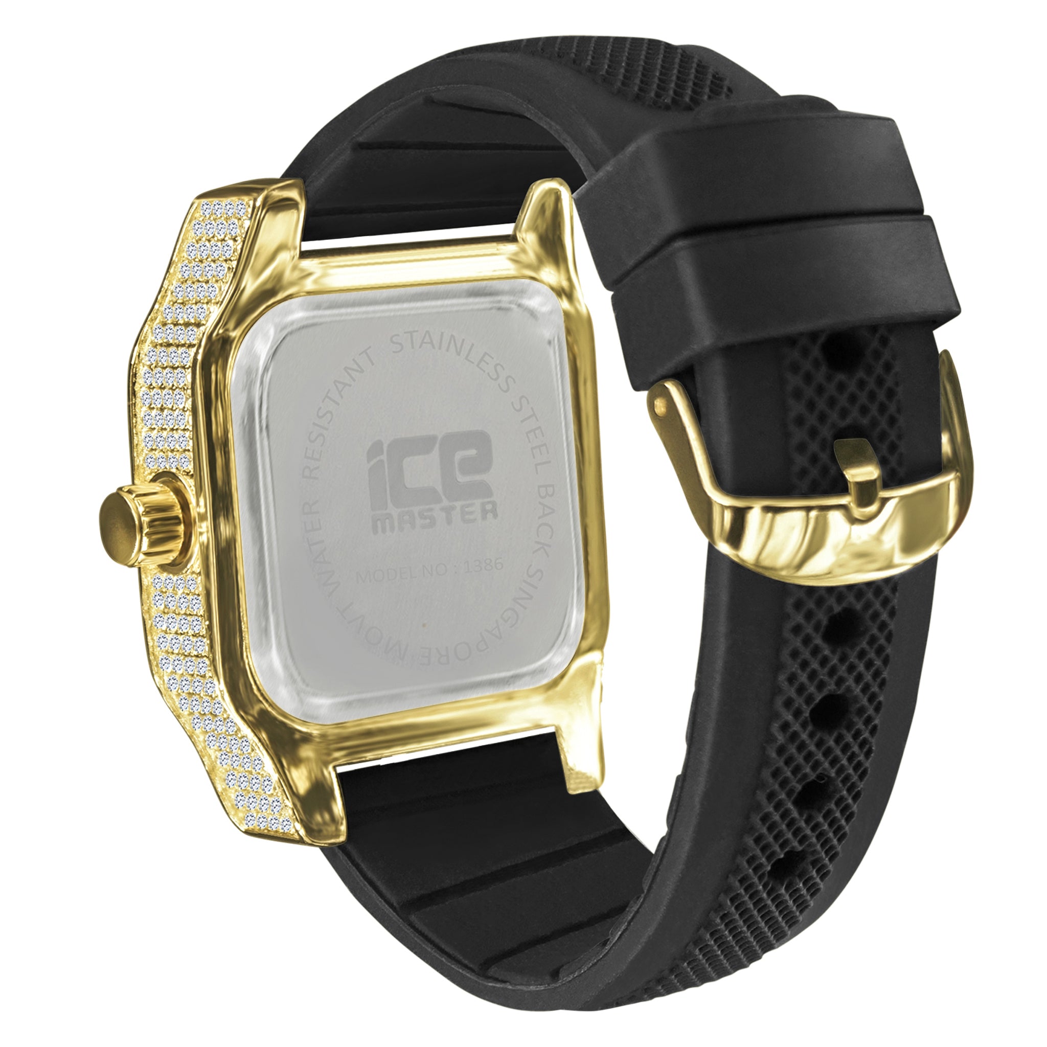 IceMaster Full Ice Silicone Rhodium Watch 5610271