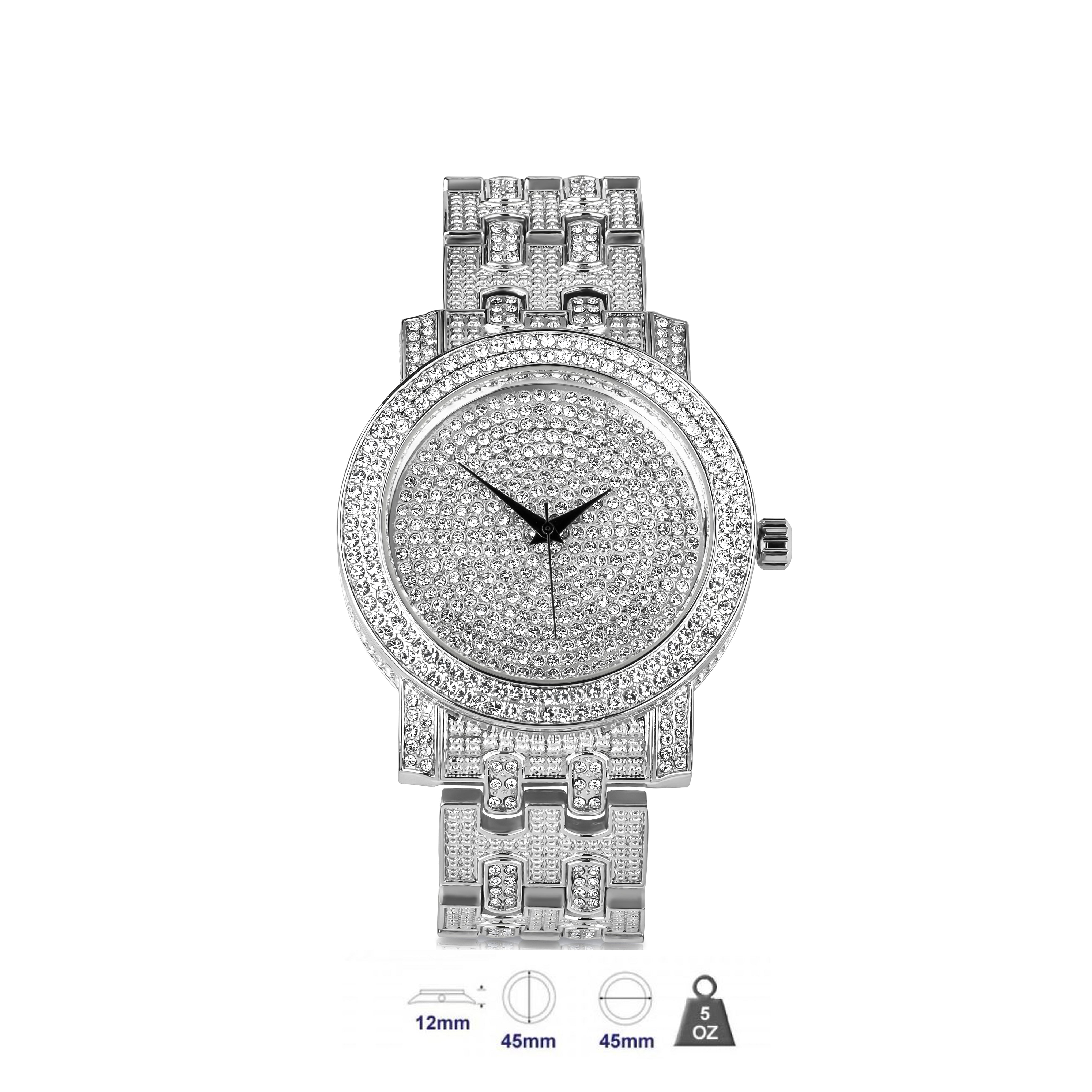 Bling metal watch for men-561071