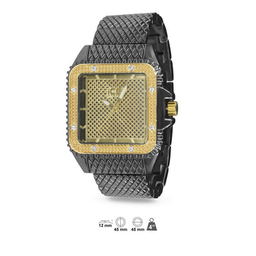 Ice Master Bling Iced Out Metal Band 5620950